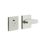 CR-803 Satin Stainless Steel Thumb Turn & Lock Square Rose w/ Indicator