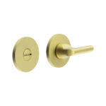 CR-804 Satin Brass Thumb Turn & Lock Round Rose