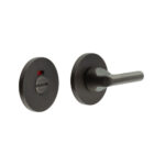 CR-804 Dark Bronze Thumb Turn & Lock Round Rose w/ Indicator