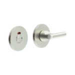 CR-804 Satin Stainless Steel Thumb Turn & Lock Round Rose w/ Indicator