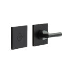 CR-804 Black Thumb Turn & Lock Square Rose