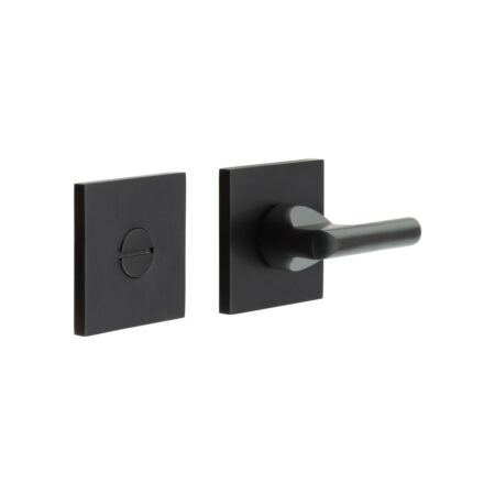 CR-804 Black Thumb Turn & Lock Square Rose