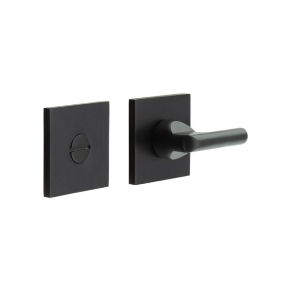 CR-804 Black Thumb Turn & Lock Square Rose