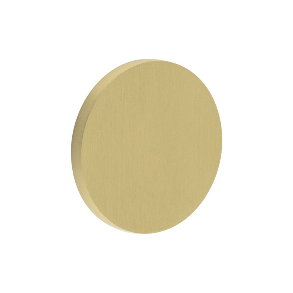 cr-n10sb.jpg Frelan CR-N10 Satin Brass Blank Round Rose Escutcheon Cover - Image 1