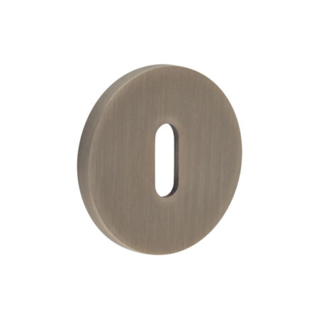 Frelan CR-R10 Antique Brass Standard Keyway Round Rose Escutcheon