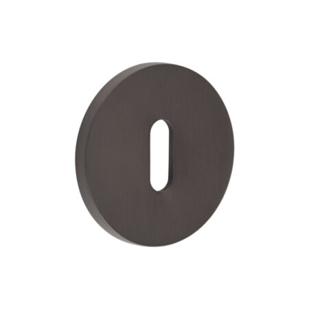 CR-R10 Dark Bronze Standard Keyway Round Rose Escutcheon