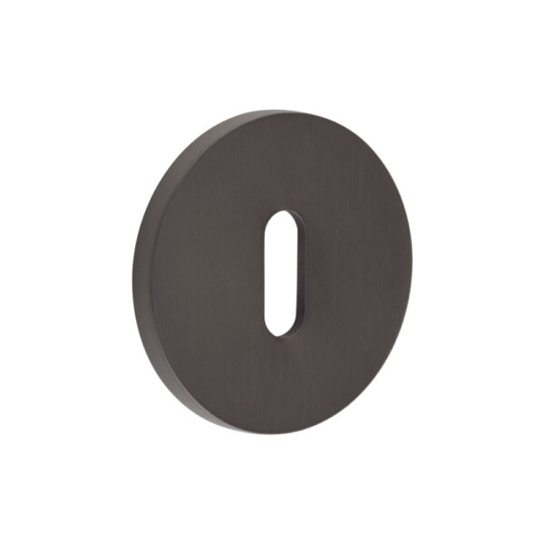 CR-R10 Dark Bronze Standard Keyway Round Rose Escutcheon