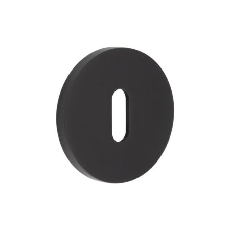 CR-R10 Black Standard Keyway Round Rose Escutcheon