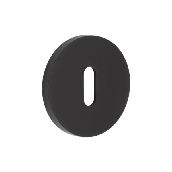 CR-R10 Black Standard Keyway Round Rose Escutcheon