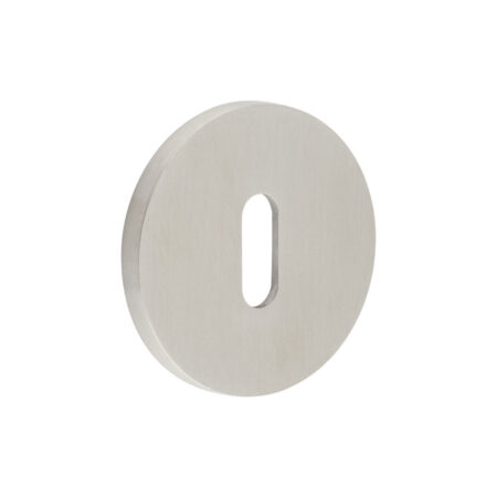 CR-R10 Satin Stainless Steel Standard Keyway Round Rose Escutcheon