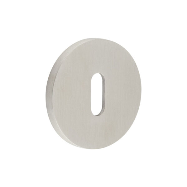 CR-R10 Satin Stainless Steel Standard Keyway Round Rose Escutcheon