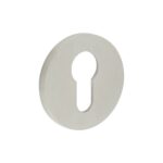 CR-S10 Satin Stainless Steel Euro Keyway Round Rose Escutcheon