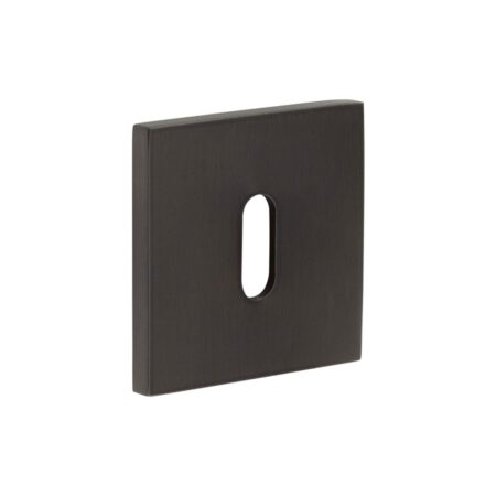 CR-T10 Dark Bronze Standard Keyway Square Rose Escutcheon