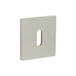 CR-T10 Satin Stainless Steel Standard Keyway Square Rose Escutcheon