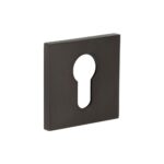 CR-U10 Dark Bronze Euro Keyway Square Rose Escutcheon