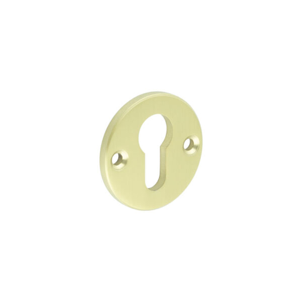 CRES Satin Brass Euro Escutcheon Face Fixed