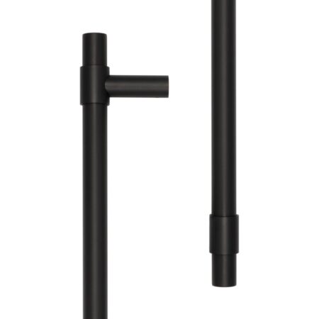 CRES 425mm Face Fix Black T-Bar Pull Handle