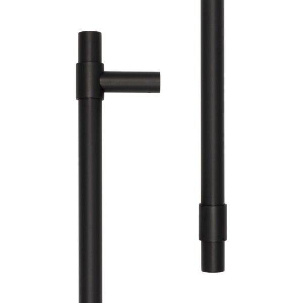 CRES 425mm Face Fix Black T-Bar Pull Handle