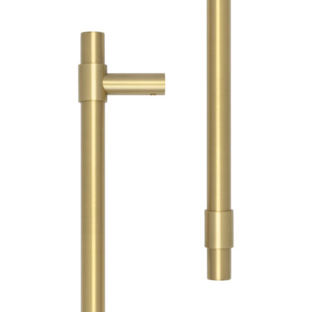 CRES 425mm Face Fix Satin Brass T-Bar Pull Handle