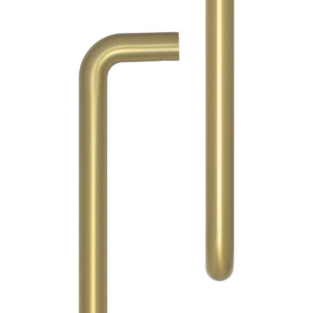 CRES 425mm Face Fix Satin Brass D Shape Pull Handle