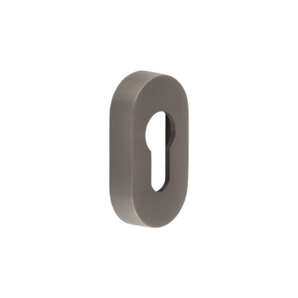 CRES Oval Dark Bronze Euro Escutcheon