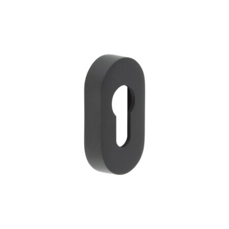 CRES Oval Black Euro Escutcheon