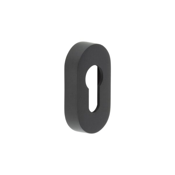 CRES Oval Black Euro Escutcheon