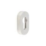 CRES Oval Satin Stainless Steel Euro Escutcheon