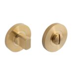 Stainless Steel 304 Thumbturn & Release Satin Brass | Bathroom Privacy Turn - Bathroom Privacy Lock, Easy Operation (34365)