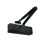 TS.3204.SLFB.RAL9011BK Door Closer c/w Cover, Flatbar Armset