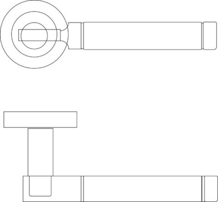 Elettra Designer Lever on Rose - Polished Brass / Satin Brass - (63113) - Image 2