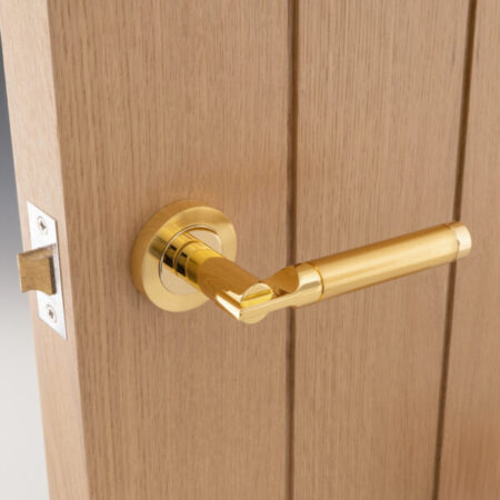 Elettra Designer Lever on Rose - Polished Brass / Satin Brass - (63113) - Image 3