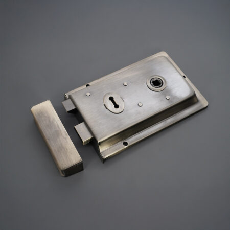 Iron Rim Lock - Fluted Antique - Image 2