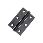 Spira Brass NON CE Mild Steel Butt Hinges - Matt Black
