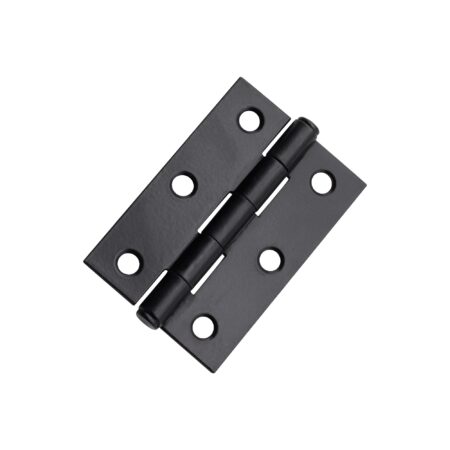 Spira Brass NON CE Mild Steel Butt Hinges - Matt Black