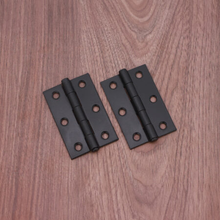 Spira Brass NON CE Mild Steel Butt Hinges - Matt Black - Image 3