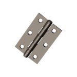 Spira Brass NON CE Mild Steel Butt Hinges - Black Nickel - Brushed Nickel