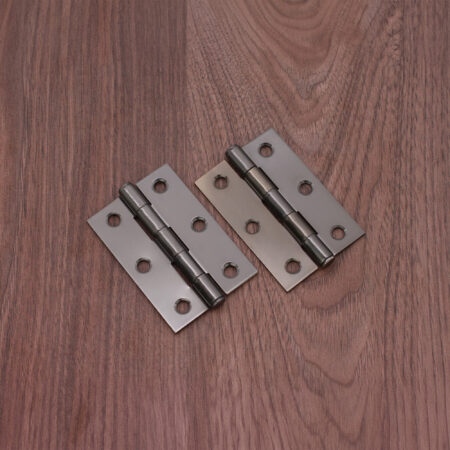 Spira Brass NON CE Mild Steel Butt Hinges - Black Nickel - Brushed Nickel - Image 3