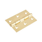NON CE Mild Steel Butt Hinges - Electro Brass