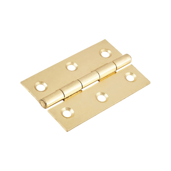 NON CE Mild Steel Butt Hinges - Electro Brass