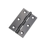 NON CE Mild Steel Butt Hinges - Gunmetal Grey