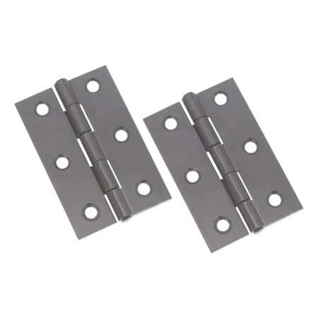 Spira Brass NON CE Mild Steel Butt Hinges - Gunmetal Grey - Gun Metal Grey - Image 2