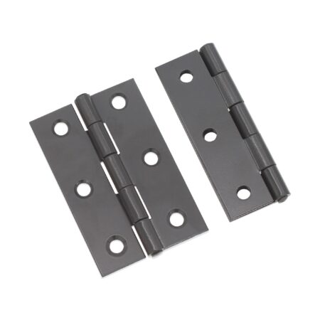 Spira Brass NON CE Mild Steel Butt Hinges - Gunmetal Grey - Gun Metal Grey - Image 4
