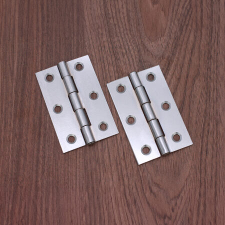 Spira Brass NON CE Mild Steel Butt Hinges - Polished Chrome - Image 3