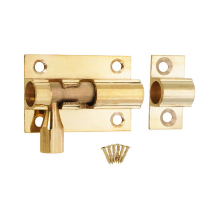 Brass Barrel Bolt 38mm Polished Brass - Image 4