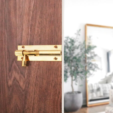 Brass Barrel Bolt 75mm Polished Brass - Image 3