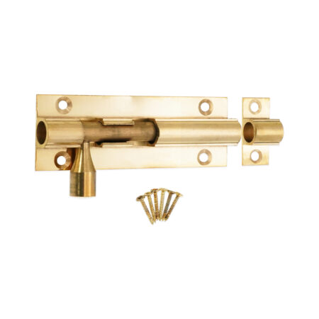 Brass Barrel Bolt 75mm Polished Brass - Image 4