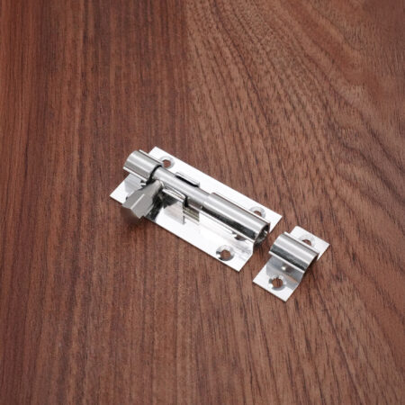 Brass Barrel Bolt 50mm Polished Chrome - Image 3