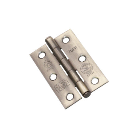 Spira Brass CE7 Mild Steel BB Butt Hinge - Antique Brass