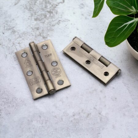 Spira Brass CE7 Mild Steel BB Butt Hinge - Antique Brass - Image 3